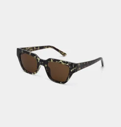 A.Kjaerbede Kaws Sunglasses Black/Yellow Tortoise