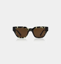 A.Kjaerbede Kaws Sunglasses Black/Yellow Tortoise