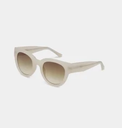 A.Kjaerbede Lilly Sunglasses Cream Bone