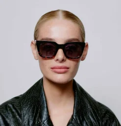 A.Kjaerbede Nancy Sunglasses Black Demi Tortoise