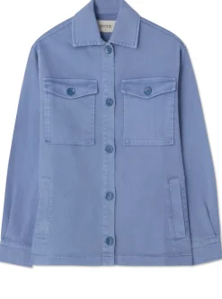 Aveny Bell Jacket Cotton Twill Faded Denim