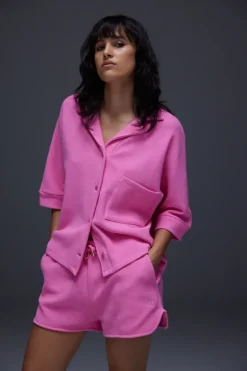 Aveny Cordelia Shirt Waffle Sachet Pink