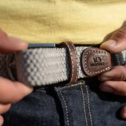 Billybelt Elastic Woven Belt Sandy Beige