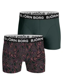Björn Borg Bamboo Boxer 2-pack Green/Print