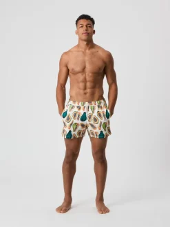 Björn Borg Print Swim Shorts Papaya Big