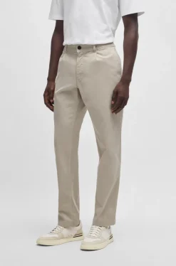 Boss Chino Pleated Pants Light Beige