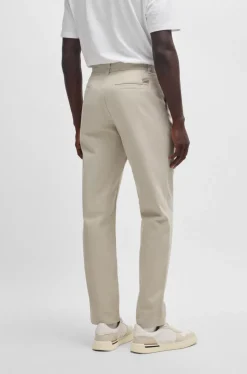 Boss Chino Pleated Pants Light Beige
