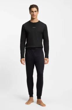 Boss Cotton Pyjama Set Black