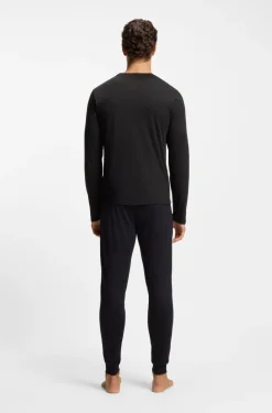 Boss Cotton Pyjama Set Black