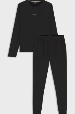 Boss Cotton Pyjama Set Black