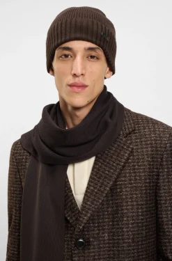 Boss Fati Beanie Dark Brown