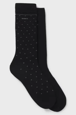 Boss 2PR Dots Bamsoo Socks Black
