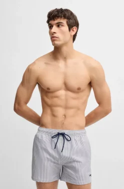 Boss Velvetfish Swim Shorts Dark Blue