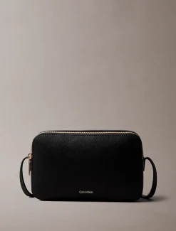 Calvin Klein Foil Logo Camera Bag Black/Toasted Coconut