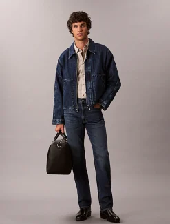 Calvin Klein Jeans Standard Straight Fit Jeans Oil Slick