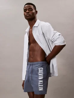 Calvin Klein Medium Drawstring Swim Shorts – Intense Power Grisaille