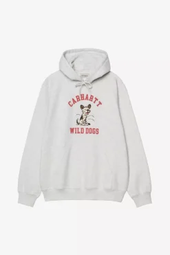 Carhartt WIP Hooded Wild Dog Sweatshirt Ash Heather