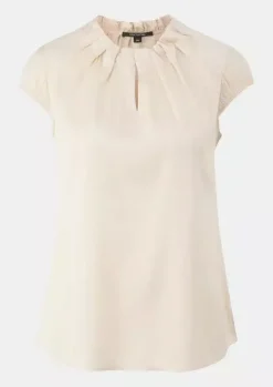 Comma, Blouse Top Beige