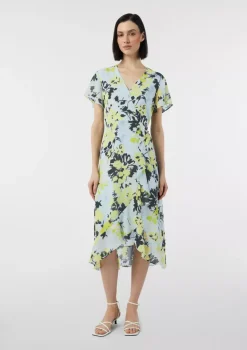 Comma, Flower Dress Light Blue