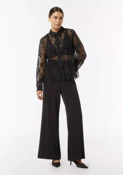Comma, Lace Blouse Black