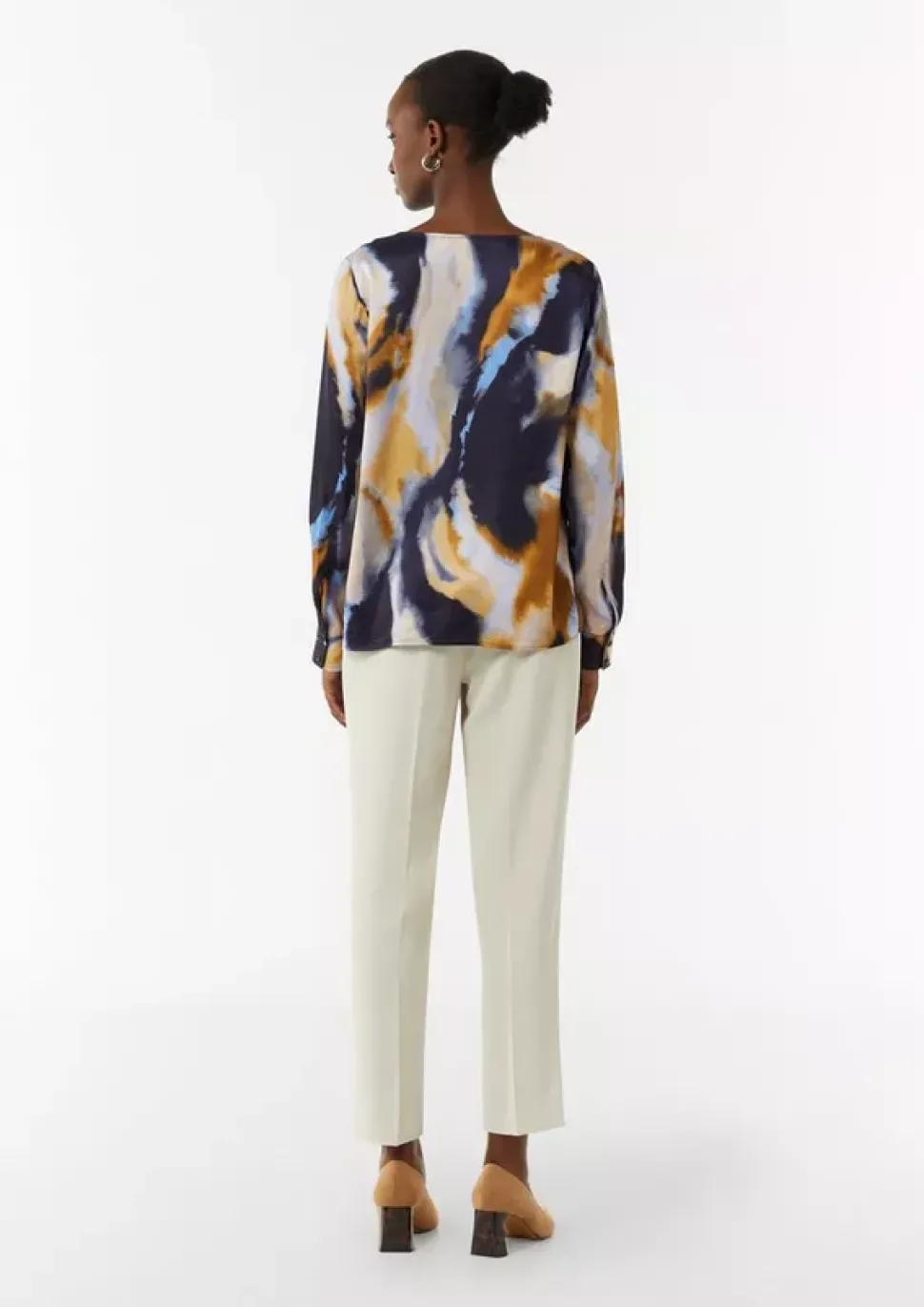 Comma, Multicolored Blouse Royal Blue