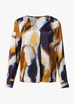 Comma, Multicolored Blouse Royal Blue