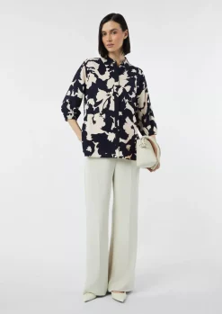 Comma, Print Blouse Navy