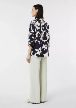 Comma, Print Blouse Navy