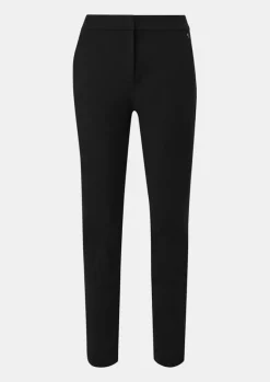 Comma, Slim Fit Trousers Black