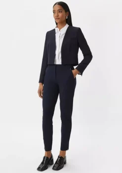 Comma, Slim Fit Trousers Navy