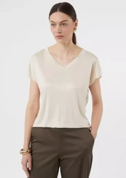 Comma, T-shirt Beige