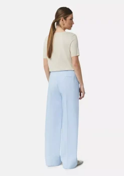 Comma, Wide Leg Trousers Light Blue