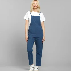 Dedicated Jumpsuit Emmaboda Work Stripe Dark Blue