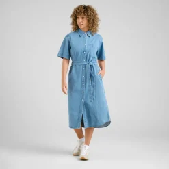 Dedicated Shirt Dress Ripa Denim Light Blue