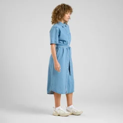 Dedicated Shirt Dress Ripa Denim Light Blue