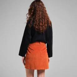 Dedicated Skirt Majorna Corduroy Cinnamon Orange