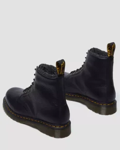 Dr. Martens 1460 Faux Fur Lined Lace-up Boots Black