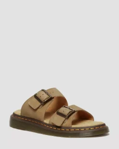 Dr. Martens Josef Nubuck Sandal Savannah Tan
