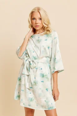 Dry Lake Kailey Dress Light Green Melange