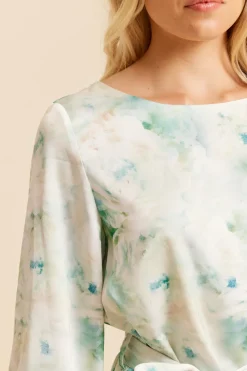 Dry Lake Kailey Dress Light Green Melange