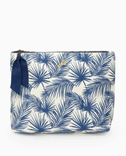 Fenella Smith Mila Washbag Blue Palm