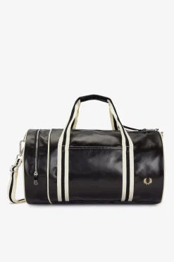Fred Perry Classic Barrel Bag Black/Ecru