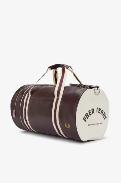 Fred Perry Classic Barrel Bag  Oxblood