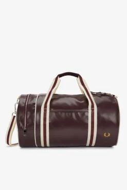 Fred Perry Classic Barrel Bag  Oxblood