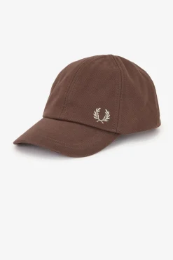 Fred Perry Classic Piqué Cap Carrington Brick / Warm Grey