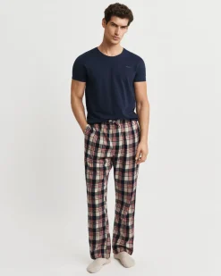Gant Flannel Check Pajama Pants Ruby Red