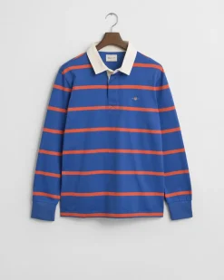 Gant Heavy Rugger Stripe Shirt Rich Blue