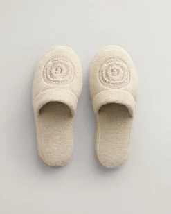 Gant Home Crest Slippers Putty