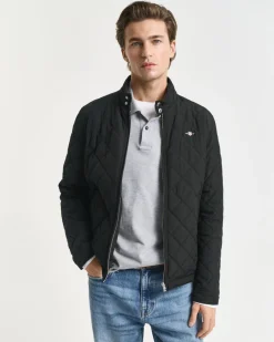 Gant Quilted Windcheater Jacket Black