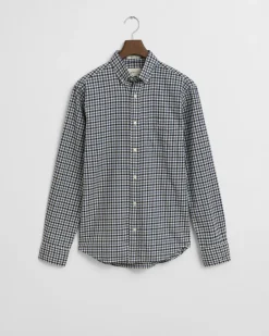 Gant Reg Twill Gingham Shirt Naval Blue